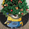 thumbnail image 3 of Falda para árbol de Navidad de los Minions, suave y divertida, decoración navideña de granja con cuello para árbol de Navidad de 36", 3 of 4