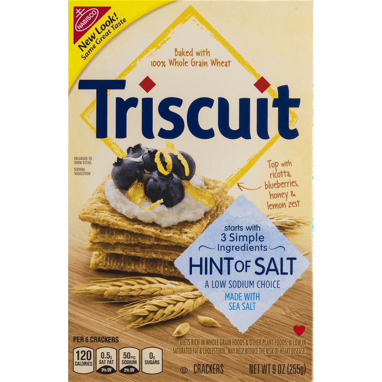 Nabisco Triscuit Hint Of Salt Crackers, 9 Oz. - Walmart.com