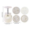 thumbnail image 3 of Techinal 150g Mooncake Mold with 4pcs Flowers Stamps Hand Press Moon Cake Pastry Mould, 3 of 19