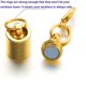 thumbnail image 5 of Cierres magnéticos de tornillo YONGSHENG Convertidor de cierre de joyería con bloqueo magnético de seguridad Oro plata, 5 of 5