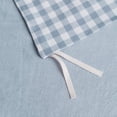 thumbnail image 5 of Light Blue Gingham Duvet Cover Queen 100% Washed Cotton Blue Plaid Duvet Cover Set 3 Pieces 1 Blue Grid Duvet Cover with Zipper Ties 2 Pillow Cases Luxury Gingham Plaid Bedding Set Breathable, 5 of 14