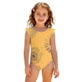 thumbnail image 3 of Abcomgle Girls One Piece Swimsuits 10-12 Sunflower Print One Piece Little Girls Swimsuit Ruffled Stretchy Swimwear for Girls, 3 of 7