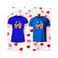thumbnail image 1 of Playera Duo De Pareja De Capybara Fashion 14 De Febrero San Valentin Color Azul Talla Mediana Marca Emil SaEs, 1 of 4