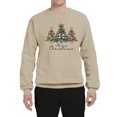 thumbnail image 2 of Wild Bobby Merry Christmas Gold Glitter Christmas Tree Design Unisex Sweater Crewneck Sweatshirt, 2 of 5