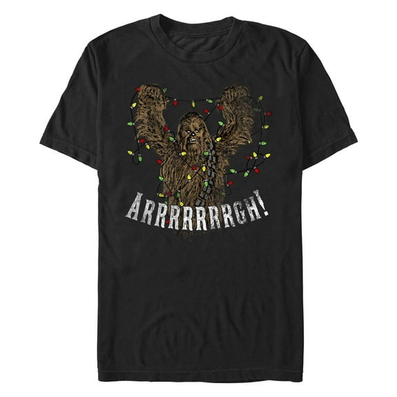 Men's Star Wars: A New Hope Christmas Chewbacca Lights Graphic T-Shirt