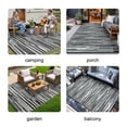 thumbnail image 7 of KUETH 6' x 9' Reversible Outdoor Rug Waterproof Foldable Plastic Camping Mat for Patio Yard Balcony RV, Black & White, 7 of 7