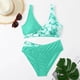 thumbnail image 3 of Gibobby Traje de Baño Sexy Bikini Bikini de cintura alta para mujer, bañador Sexy de realce de dos piezas, traje de baño Vintage de dos piezas, conjunto (Verde de menta,CH), 3 of 5
