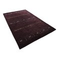 thumbnail image 6 of Rugsotic Carpets Handmade Rugs Hand Knotted Loom Rectangle 5'x8' Purple Wool for Indoor Use, 6 of 9