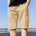 thumbnail image 2 of Povozer Toddler Baby Boy Girl Solid Color Shorts Toddler Shorts Baby Boys Shorts Infant Summer Clothes for 6-7 Years,Khaki, 2 of 9