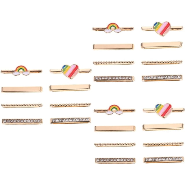 HUGFEGWE 16 Pcs Strap Decorative Ring Watch Band Silicone Wristband Rubber Strap Charms Decorative Rings Watch CJB91-27469