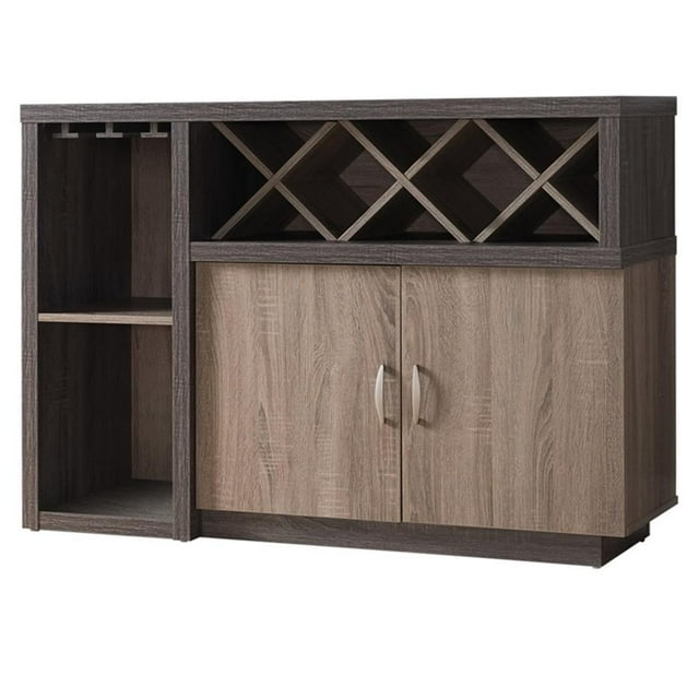 Bowery Hill Buffet en Bois Transitionnel Gris Vieilli