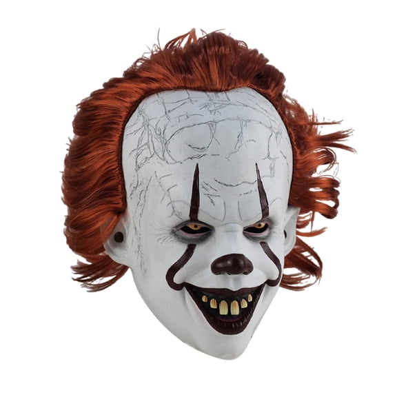 Forfamy Halloween Mask Adults Halloween Men Scary Movie Mask Realistic Masquerade Costume Accessories Theme Party Cosplay Fancy Dress