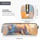 thumbnail image 3 of Disketp Sailing Ship Ocean Sunset Estuche de Lápices de Cuero con Cierre, Estuche Compacto para Papelería, Bolígrafos y Accesorios Pequeños, 3 of 7