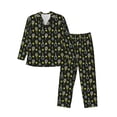 thumbnail image 1 of Honeii Tennis Rackets Pattern Mens Pajamas Set,2pcs Men's Lounge Long Sleeve Sleep Shirt and Pajama Bottoms Sleepwear Set,Mens Pjs Sets-Large, 1 of 7