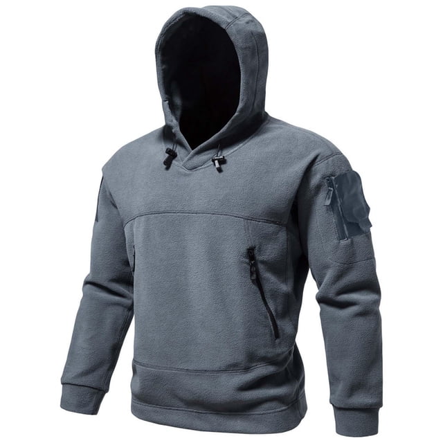 LOVZFMLL Vestes pour Hommes Mode Décontractée à Fermeture Éclair Poche à Capuche Manteau Uni Complet