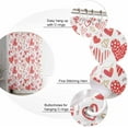 thumbnail image 6 of Valentine''s Day Shower Curtain Pink Red Love Bathroom Curtains with Hooks, Waterproof Polyester Fabric Romantic Heart Shower Curtains Set for Bathroom Bathtubs Holiday Valentines Decor 72x72 Inch, 6 of 6