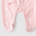 thumbnail image 5 of sdbrld 3 6 9 12 Months Preemie Clothes Newborn Sleepers Boy 1T 2T Unisex Baby Long Sleeve Romper Pajamas Bodysuit Infant Fall Winter Pink Sizes 1-3 Months, 5 of 6