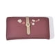 thumbnail image 1 of Cartera delgada plegable de cuero suave con bloqueo RFID para mujer, tarjetero con bolsillo, 1 of 5