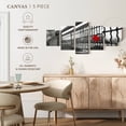 thumbnail image 5 of Elephant Stock Love Padlock Pop Wall Art - Horizontal Multi Panel Canvas - Living Room Wall Decor - Love Multi Panel - White And Black Decor - 74" x 34", 5 of 8