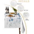 thumbnail image 2 of Blue Eucalyptus Leaves Table Cloth, Summer Botanical Weeping Waterproof Tablecloth for Rectangle Tables, Reusable Washable Fabric Table Cover for Restaurant Kitchen Dining Tables 60"x84", 2 of 6