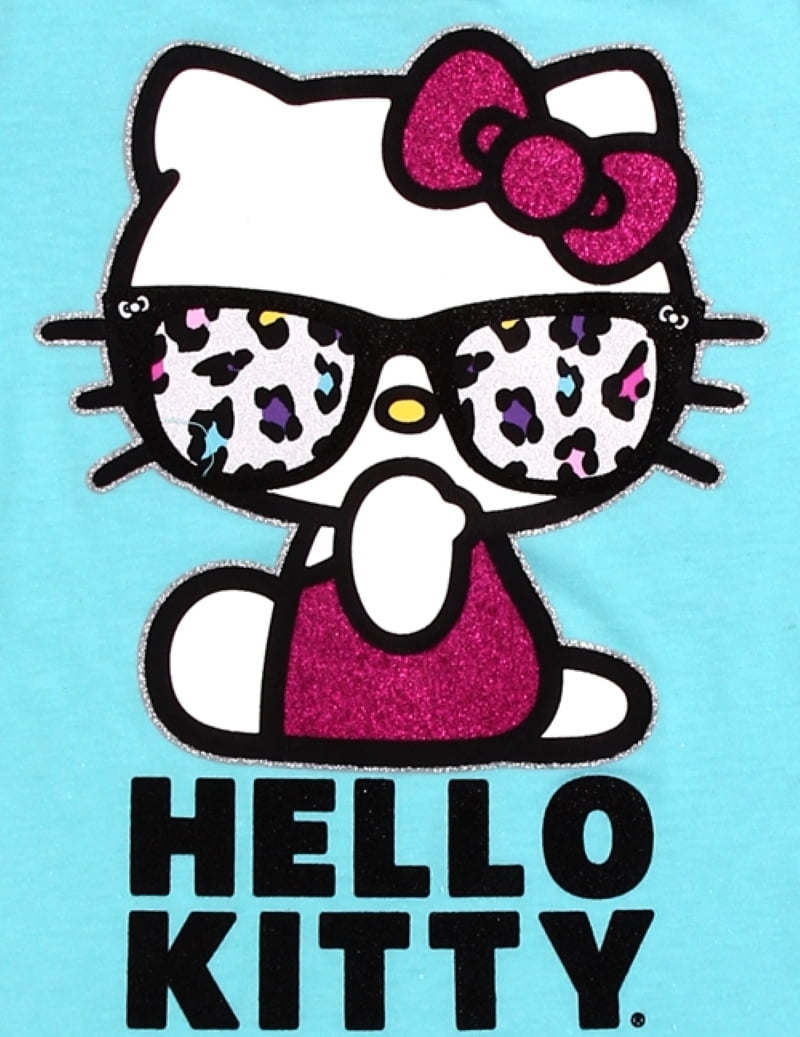  Hello Kitty Nerd Glasses Tee Shirt T-Shirt : Clothing, Shoes &  Jewelry