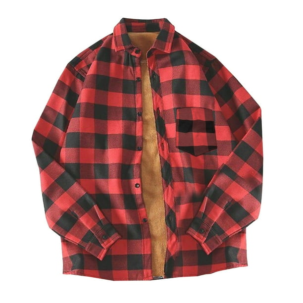 Plaid shirt store jacket mens