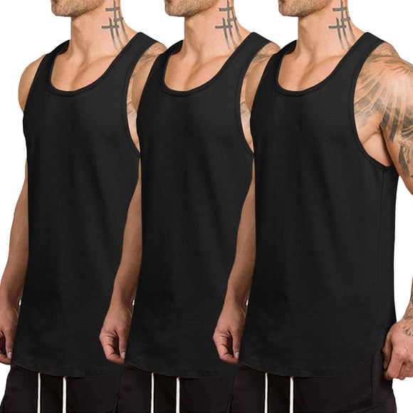 Camisa COOFANDY sin mangas para hombre, sin mangas, sin mangas, sin mangas, sin mangas