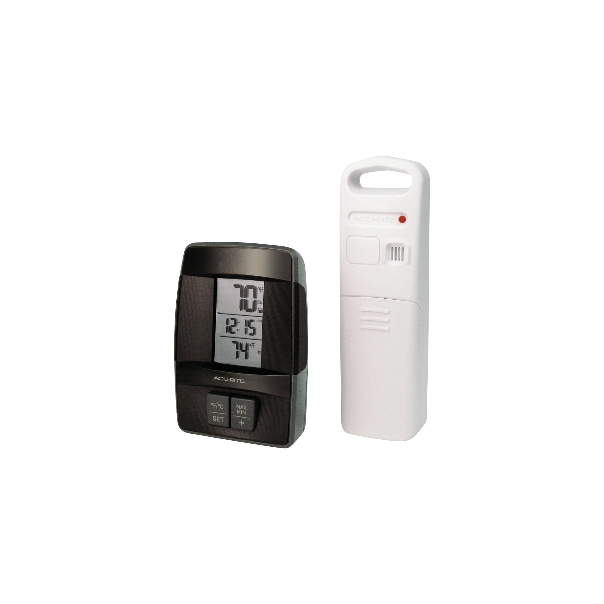 Chaney Instrument Acu Rite Wireless Clock Indoor & Outdoor Thermometer Pack of 3 Chaney Instrument Acu Rite Wireless Clock Indoor & Outdoor Thermometer Pack of 3 - 38 cf 72 b 3 8 e