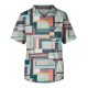 thumbnail image 1 of Plus SizePrinted Scrub Working Uniform Tops For Men's Cross V-Neck Short Sleeve Fun T-Shirts Workwear Tee With Pockets 3XL, 1 of 3