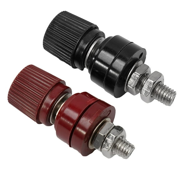 2Pcs 3/8 Copper Battery Post Connector Remote Battery Post Terminal Block Kit