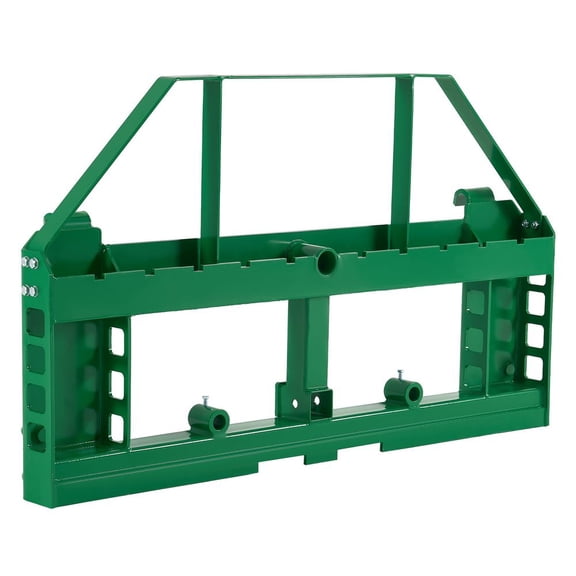 4000 lbs Skid Steer Pallet Frame, 45" Quick Attach Pallet Fork Frame with 2" Hitch Receiver & Spear Sleeves, Compatible with John Deere Loaders, Frame Only