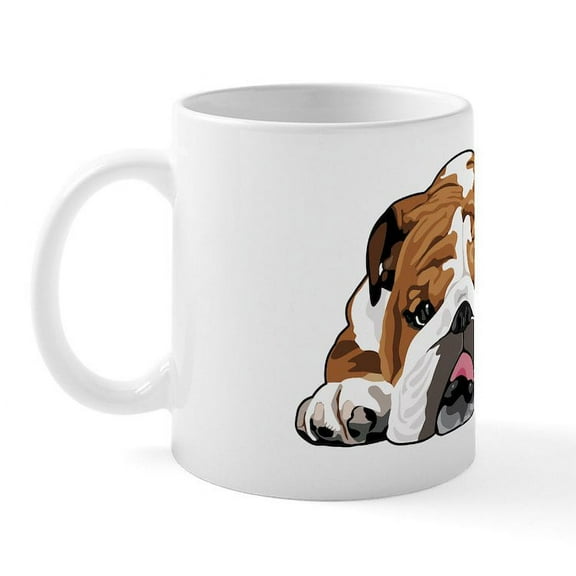 CafePress - Teddy The English Bulldog Mug - 11 oz Ceramic Mug - Novelty Coffee Tea Cup