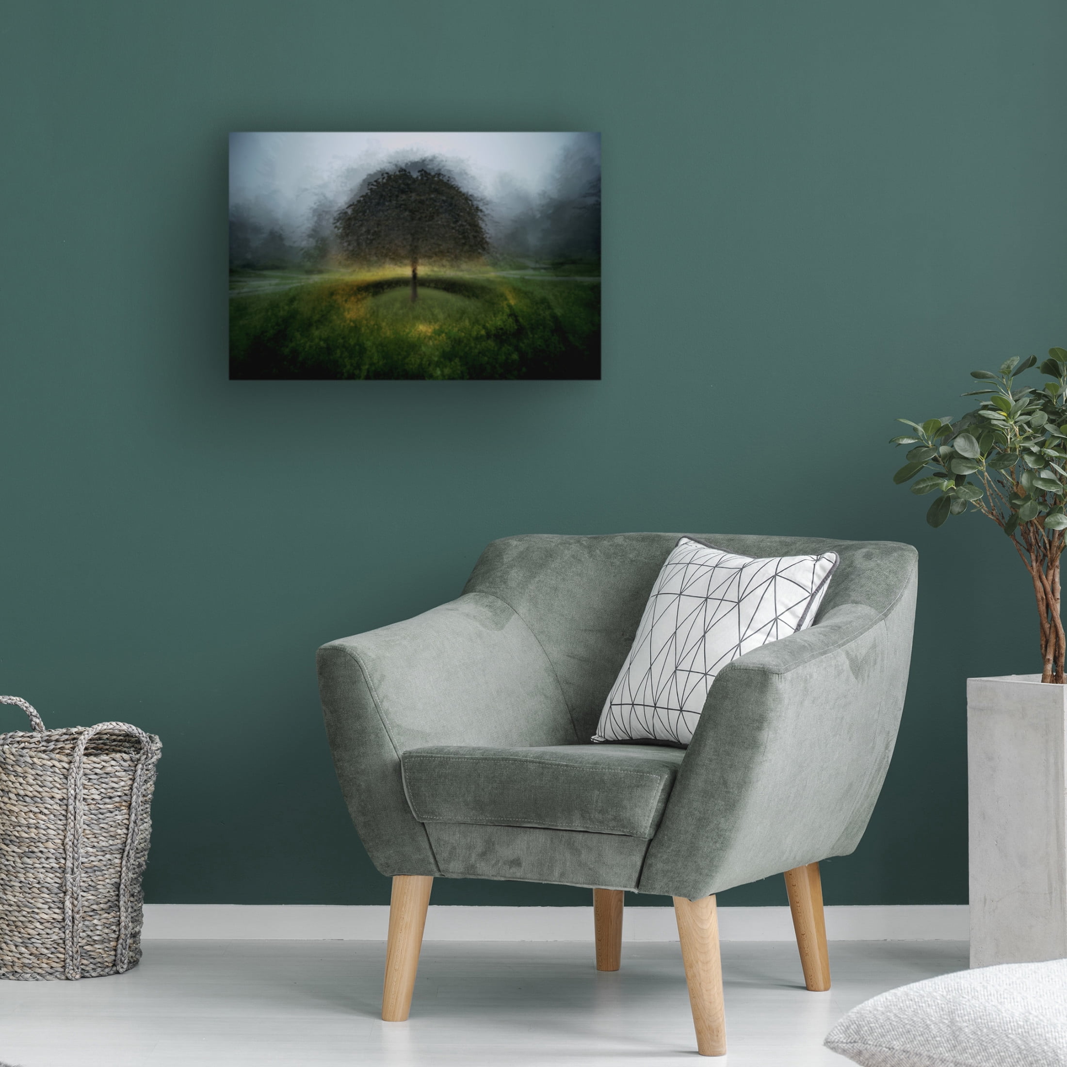 Canvas Wall Art - Katarina Holmstrom 'Eden Place' Wall Art for Living Room, Bedroom, or Office Décor by Trademark Fine Art - 19 x 12 Inches