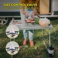 thumbnail image 4 of Adaptateur de Butane Adaptateur de Cartouche de Propane vers Filetage Adaptateur de Réchaud de Camping Tuyau d'Extension Entrée de Petit Réservoir EN417 Sortie de Valve Lindal, 4 of 8