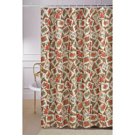 Christmas Shower Curtains Walmart Polka Dots Shower Curtai