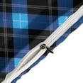 thumbnail image 4 of 3 Pcs Soft Bedding Set, Includes 1 Duvet Cover with Zipper And 2 Pillow Shams,Blue Green Plaid Twin(86"x70"), 4 of 8