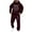 Wine@GC@, variant on CONZONE Mens Sweatsuit 2 Peice Set Casual Track Suit for Men Letter Graphic Y2K Long Sleeve Hoodies Sweatpants Cozy Fall Winter Athletic Jogging Outfits