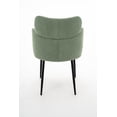 thumbnail image 5 of Accent Chair Wing Back with Arm, Modern Coral Velvet Upholstered Side Chair with Metal Legs and Thick Cushion for Living Room, Dining Room or Bedroom (Sky Blue), 5 of 11