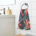 thumbnail image 3 of Yayeee 100% Cotton Hand Towels for Bathroom 16" x 28" Soft Absorbent Kitchen Towel, Red Abstract, 3 of 7