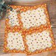 thumbnail image 4 of Fall Pumpkins Kitchen Towels Set of 4, Water Absorbent Dish Towel, Thanksgiving Orange Maple Leaf Textured Decorative Hand Towels - Quick Drying Cloth for Cooking Baking, 18x28 Inch, 4 of 8