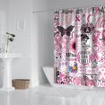 thumbnail image 2 of Pink Breast Cancer Shower Curtain 72"x72" ,Bathroom Decorative Shower Curtains Set with 12 Hooks,Modern Waterproof Washable Shower Curtain, 2 of 6