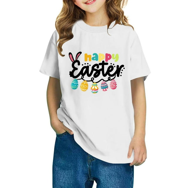 T-shirt Imprimé pour Garçons Tout-Petits Mode Mignon Col Rond Manches Courtes