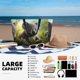 thumbnail image 5 of Fotbe Daisy Koala Bolsa de Viaje para Playa - Resistente al Agua, Bolsa Tote de Gran Capacidad y Ligera con 7 Bolsillos para Mujeres y Hombres, 5 of 7