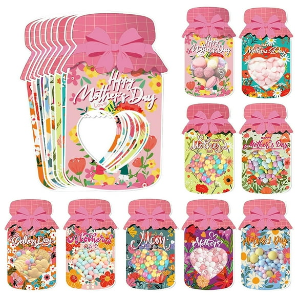 Hearth & Gear 9 Of Paper Loose Floral Bags With Jars Greeting Card Holders Spring Commodity Bags Spring Day Party Supplies Stationery And Envelopes Blank Cards with Goodbye Cards for Coworkers Woman
