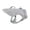 Light Gray, variant on Reflective Breathable Mesh Dog Cooling Harness Vest, Summer Sun Protection Pet Jacket with Lift Handle & Leash D-Ring,Light Gray,L