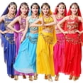 thumbnail image 3 of Traje de baile ropa de actuación escénica traje de danza del vientre vestido de verano banda para el vientre, 3 of 3