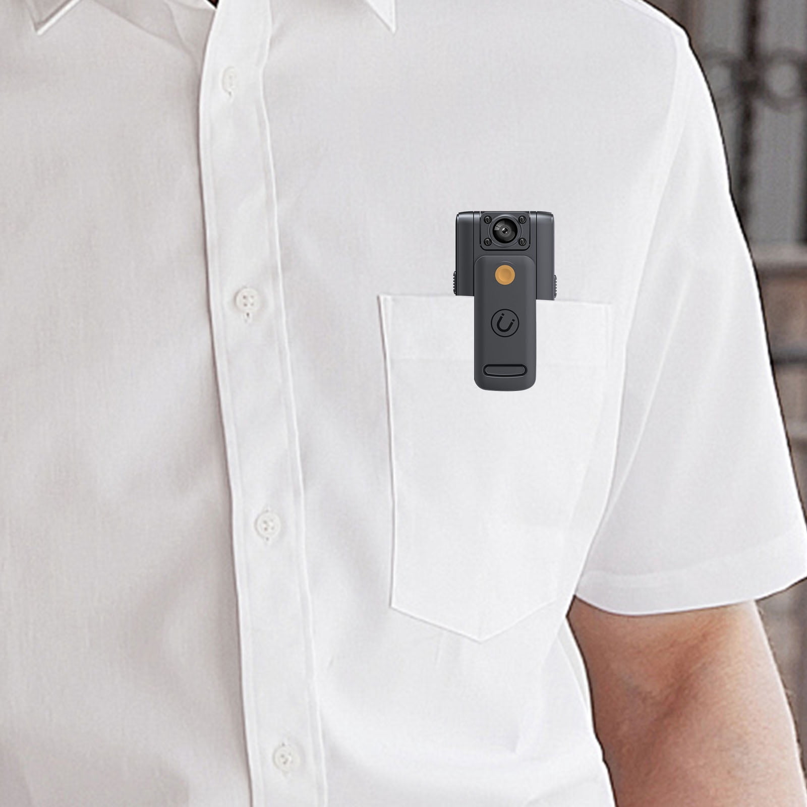 HUISZJ Mini Body Camera, Wearable Portable Cameras Recorder, Video Recording Night Version Camcorder Clip Design for Work Traveling