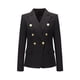 thumbnail image 1 of Gibobby Blazer de mujer Blazer casual para mujer de manga larga con botones de solapa para trabajo y oficina(Negro,M), 1 of 3