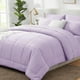thumbnail image 1 of Juego de edredón CozyLux, color morado claro, tamaño king, 7 piezas, 1 of 8