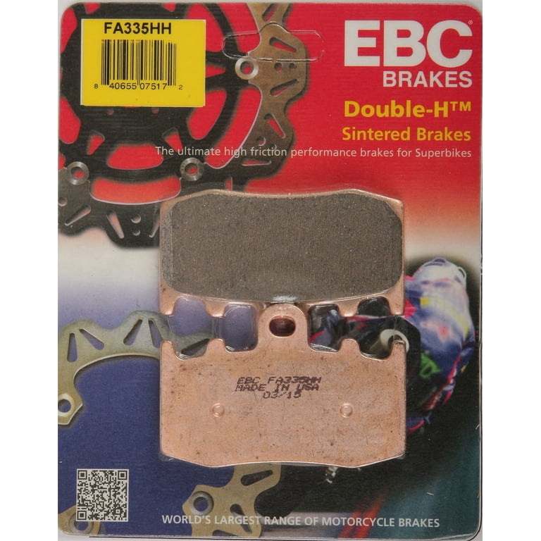 EBC FA123HH Sintered Brake Pads - High Friction HH Rated Pads For Yamaha Motorcycles (Multiple Models)